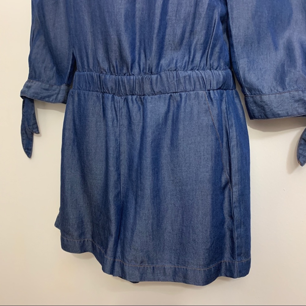 Chambray Denim Romper By Splendid. Size Small - image 6